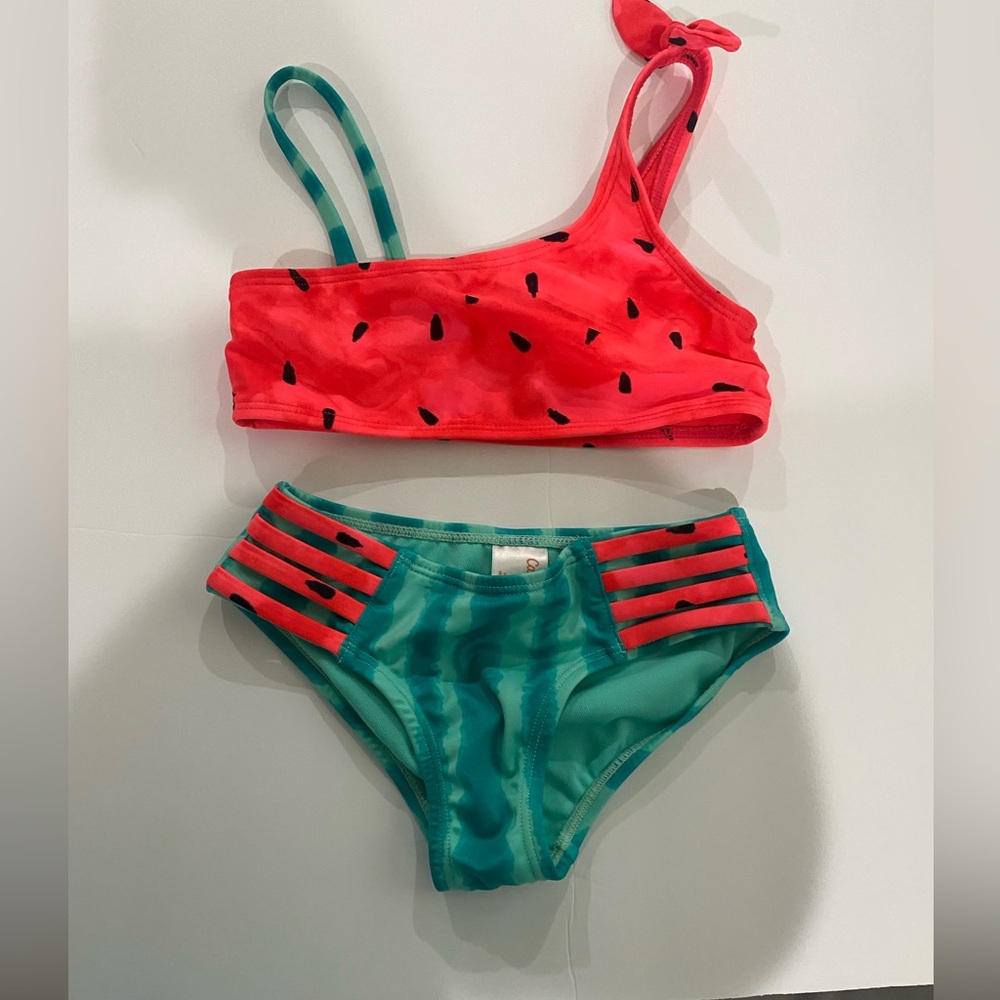 Cat &Jack girls watermelon 2 piece bikini size 4/5